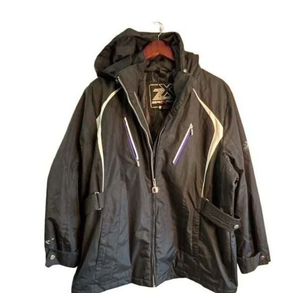 ZeroXposur Women's Black Winter Hooded Ski Snowboard Jacket Size 1X
